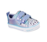 Skechers INFANT GIRLS' TWINKLE TOES: TWI-LITES - MISS HOLLA-GLAM LIGHT Blue/Silver