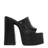 Windsor Smith MANSION BLACK LEATHER PLATFORM HIGH HEEL