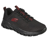 Skechers MEN'S GLIDE-STEP - FASTEN UP Black/Black