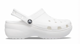 Crocs WOMEN'S CLASSIC PLAFORM CLOG White