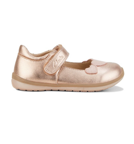 Clarks rose gold sneakers clearance