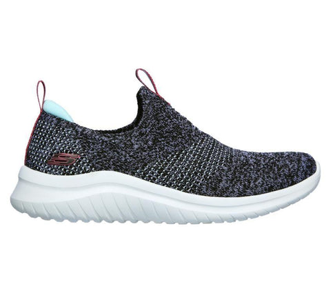 Skechers WOMEN'S ULTRA FLEX-FIRST TAKE 2.0 - PRETTY DAZZLING Black/White