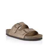 Verali XYLO FOOTBED SLIDES Taupe Micro