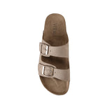 Verali XYLO FOOTBED SLIDES Taupe Micro