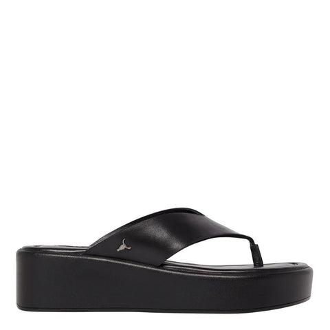 Windsor Smith SINFUL BLACK LEATHER SANDAL