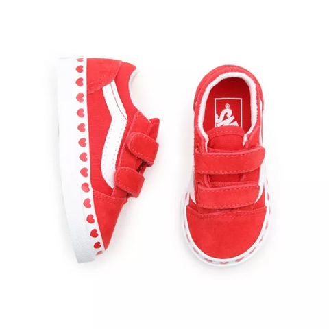 Red 2025 vans velcro
