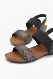 Silver Lining HANNAH PRINT Black