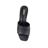 Siren NOBU LOW BLOCK HEEL - Black Calf Leather