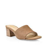 Siren NOBU LOW BLOCK HEEL - Tan Calf Leather