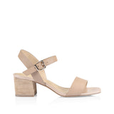 Siren NOELA LOW BLOCK HEEL - Seashell Nappa Kid