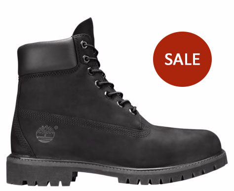 Timberland CLASSIC MENS 6-Inch Premium Waterproof Boots Black Nubuck