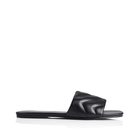 Verali RILEY QUILTED SLIDE Black