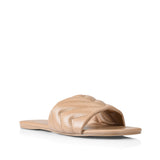 Verali RILEY QUILTED SLIDE Dark Camel