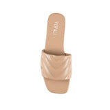 Verali RILEY QUILTED SLIDE Dark Camel